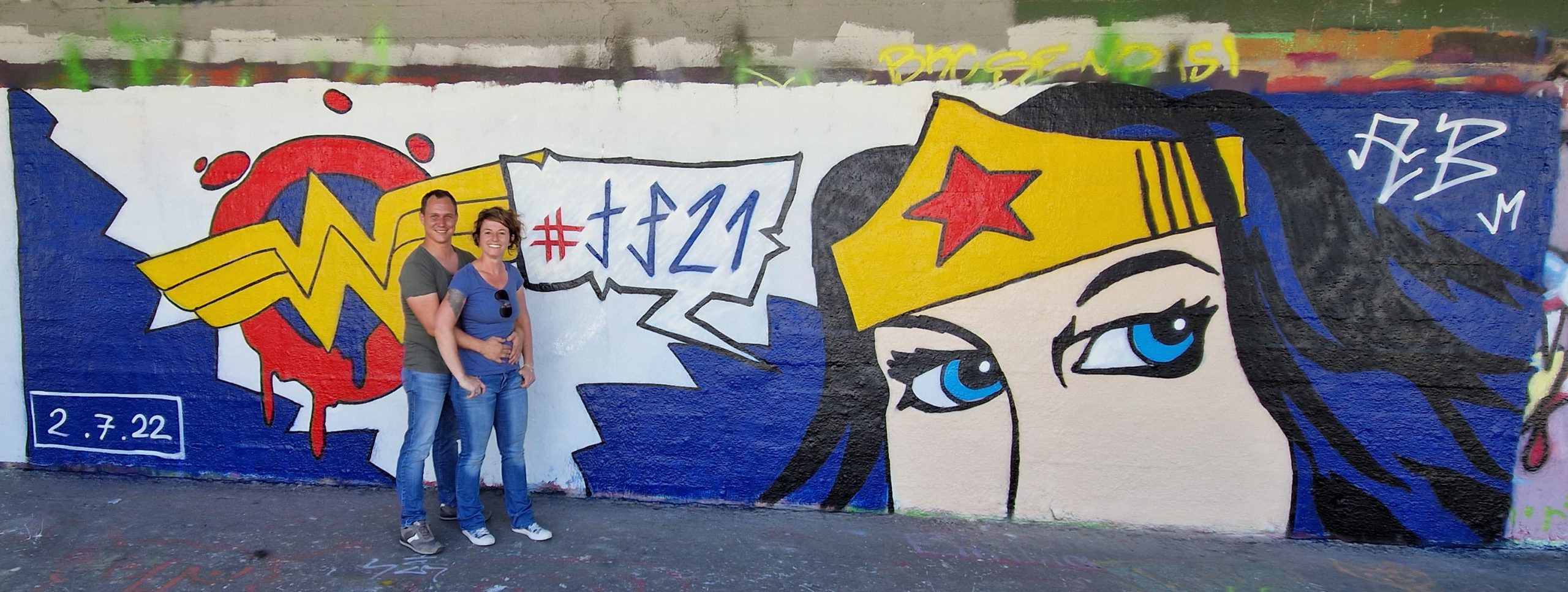 Graffitikunst am Kanal