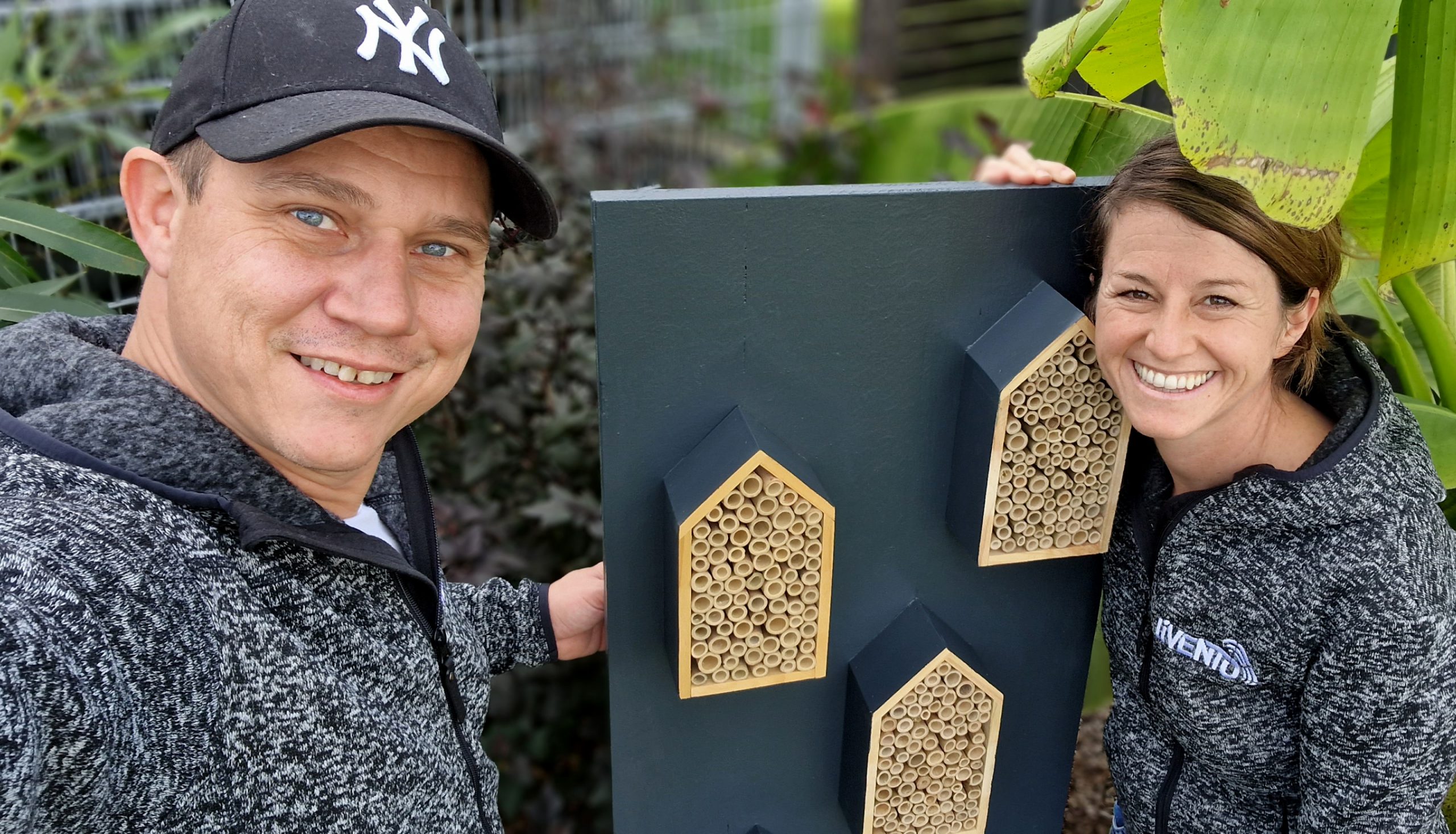 Glückliche Hotelbesitzer